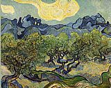 Landscape with Olive Trees by Vincent van Gogh